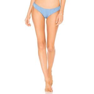 Tavik Ali Womens Sea Blue New Slinky Rib Bikini Bottom Medium